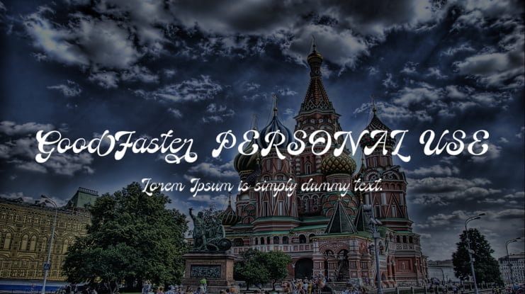 Good Faster PERSONAL USE Font