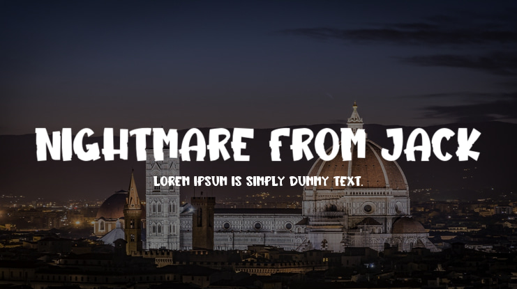 Nightmare From Jack Font Family