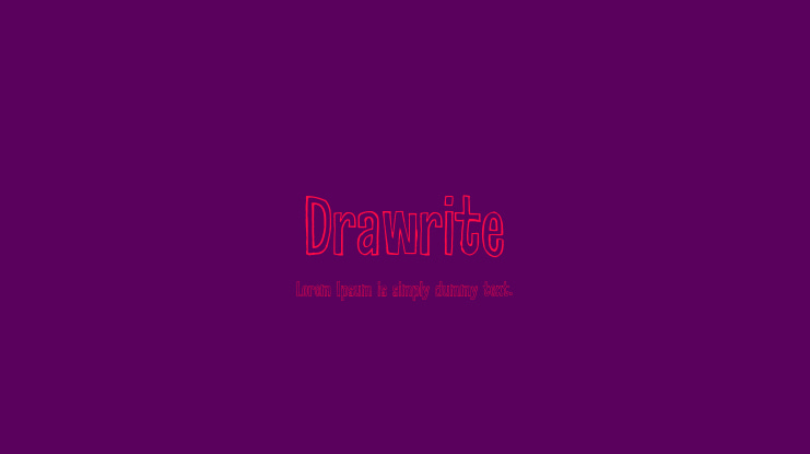 Drawrite Font