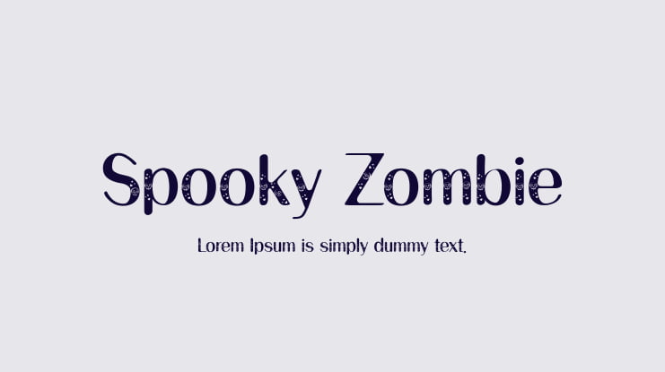 Spooky Zombie Font
