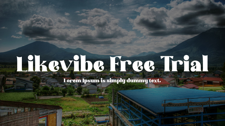 Likevibe Free Trial Font