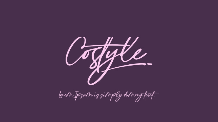 Costyle Font