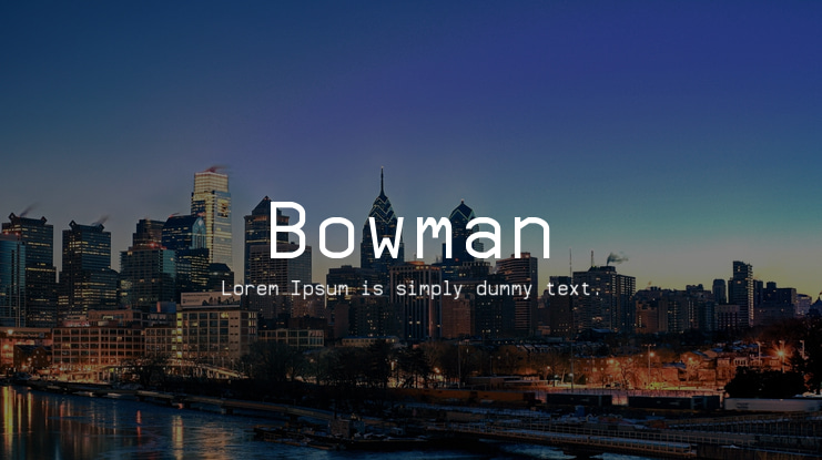 Bowman Font