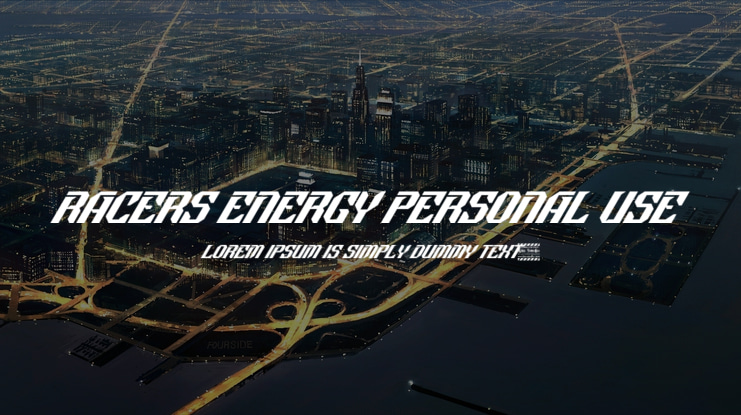 Racers Energy Personal Use Font