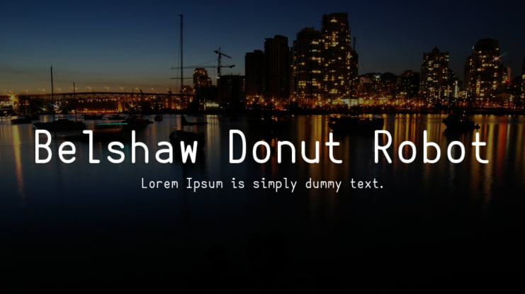 Belshaw Donut Robot Font