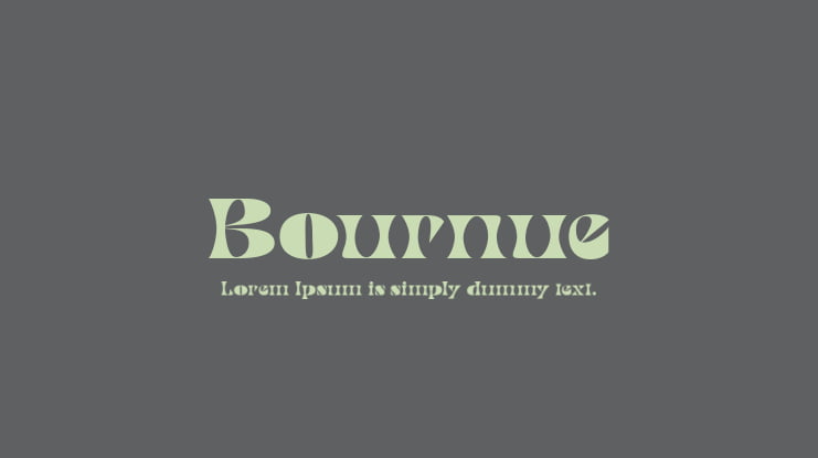 Bournue Font