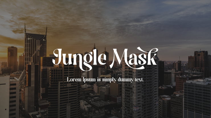 Jungle Mask Font