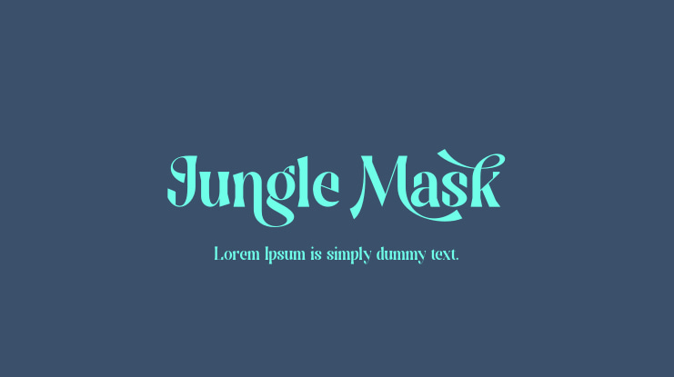 Jungle Mask Font