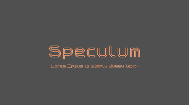 Speculum Font Family