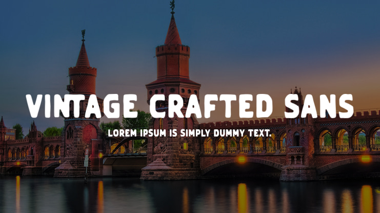 Vintage Crafted Sans Font