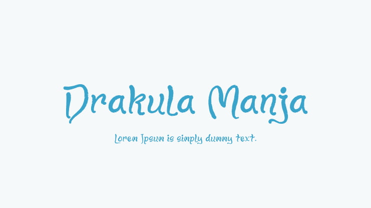 Drakula Manja Font