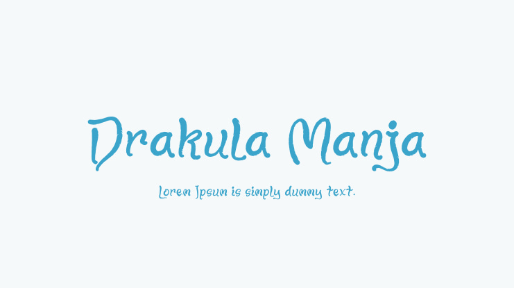 Drakula Manja Font