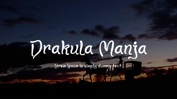 Drakula Manja Font
