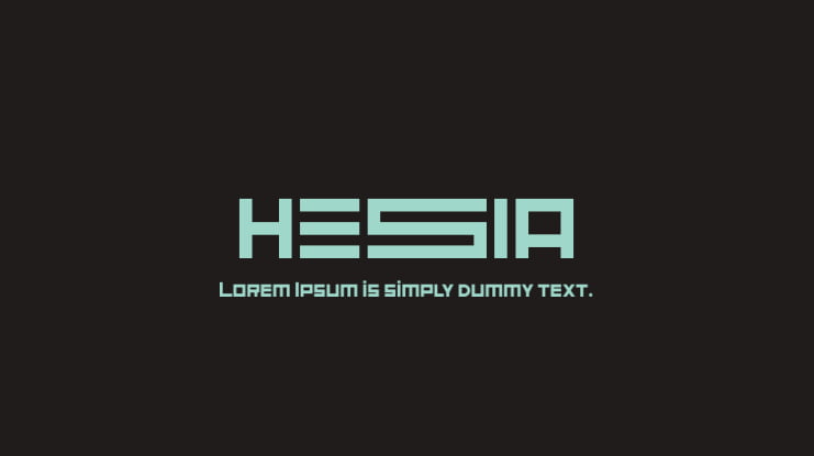 Hesia Font