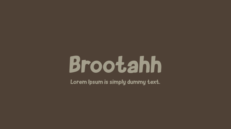 Brootahh Font
