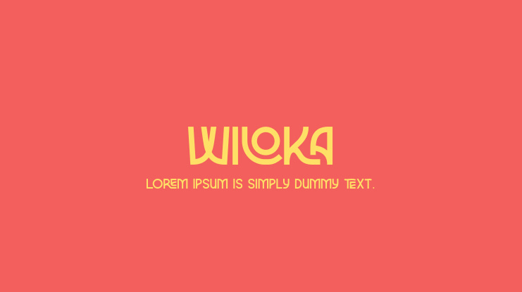 Wiloka Font