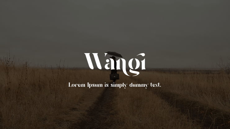 Wangi Font
