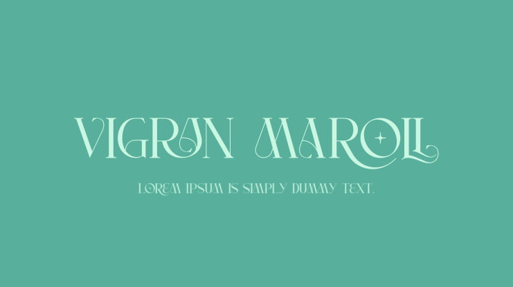 Vigran Maroll Font