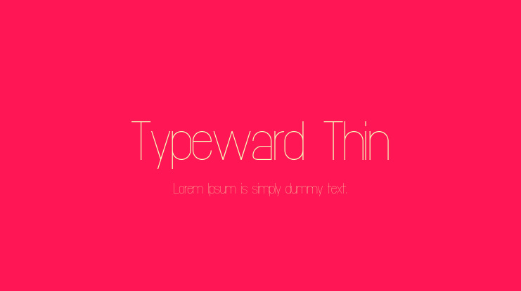 Typeward Thin Font Family