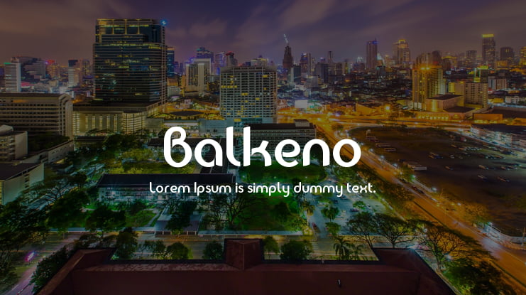 Balkeno Font