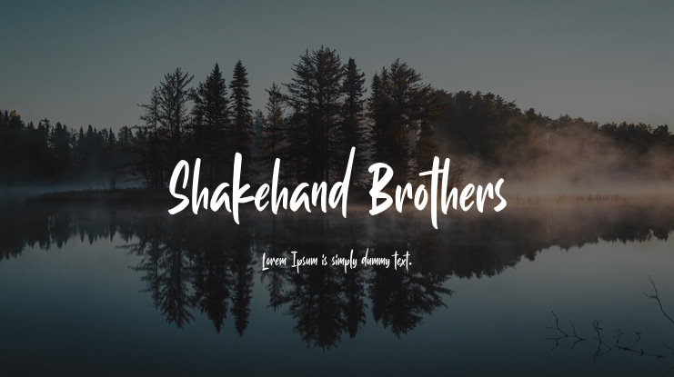 Shakehand Brothers Font