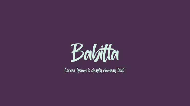 Babitta Font