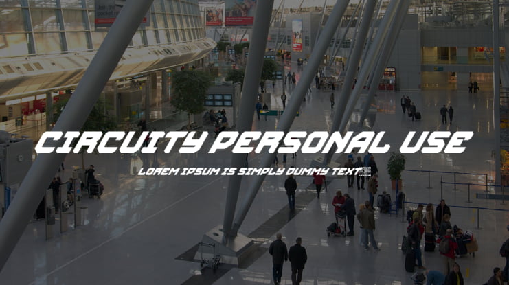 Circuity Personal Use Font