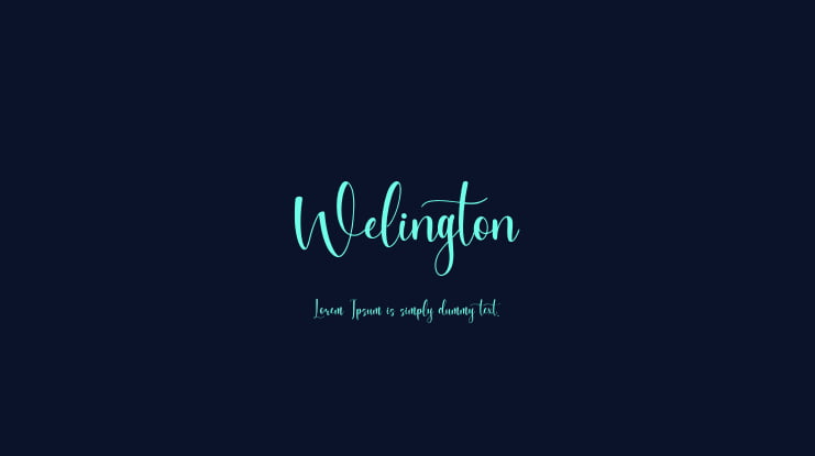 Welington Font