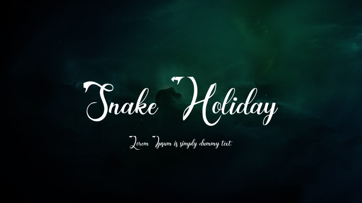 Snake Holiday Font
