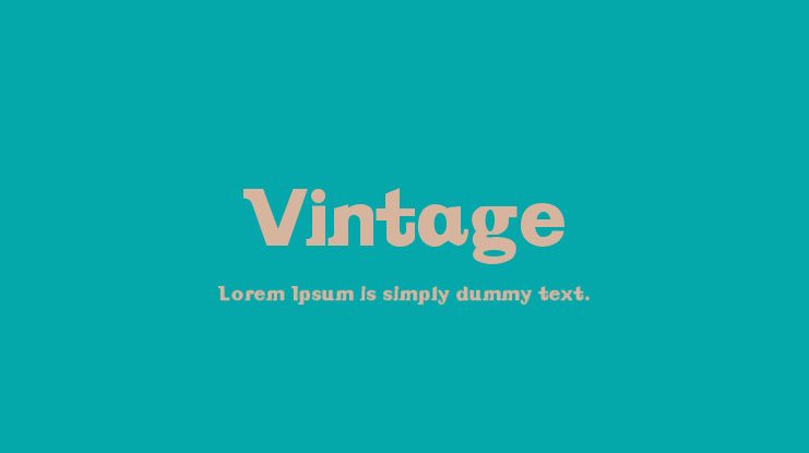 Vintage Font