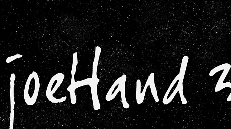 joeHand 3 Font