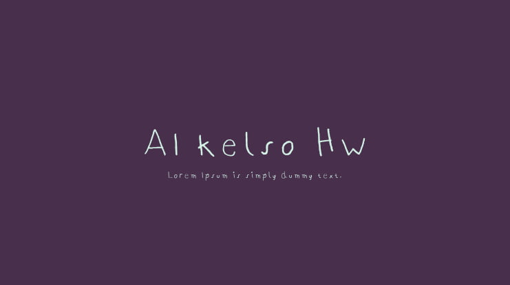 AI kelso HW Font