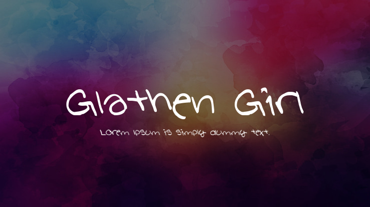 Glathen Girl Font