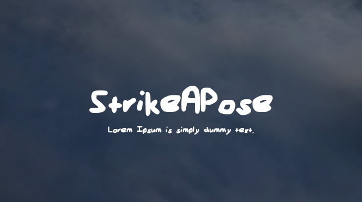 StrikeAPose Font