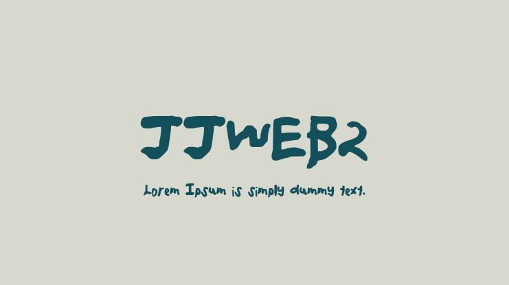 JJWEB2 Font