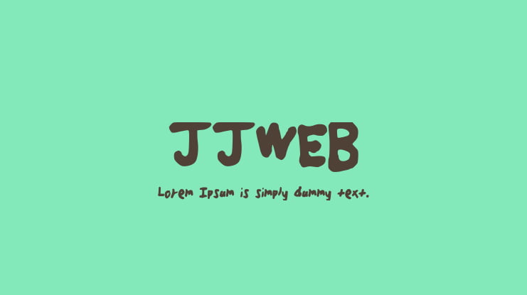 JJWEB Font