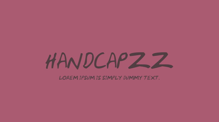 HandCapzz Font