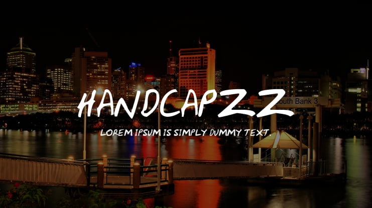 HandCapzz Font