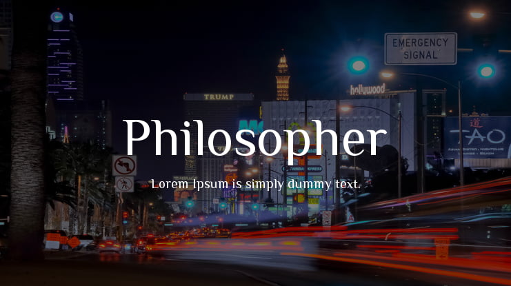 Philosopher Font Family