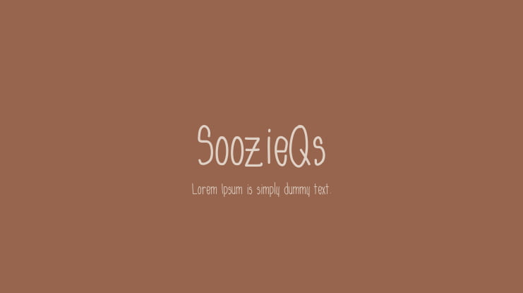 SoozieQs Font