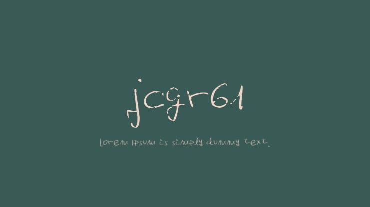 jcgr61 Font