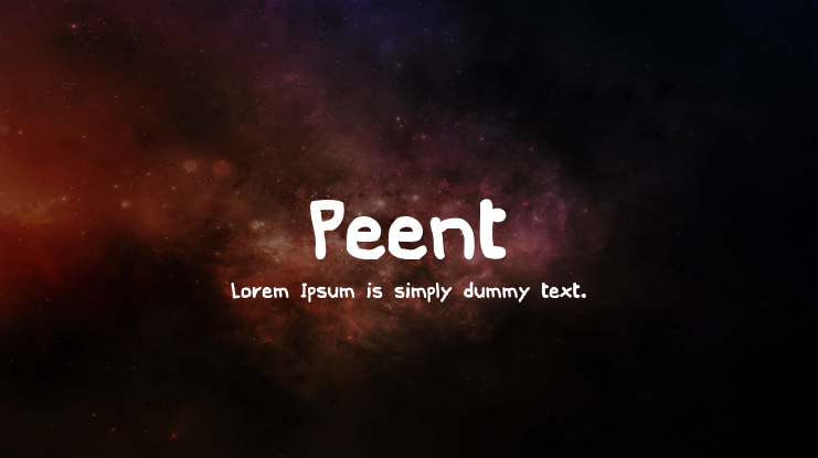Peent Font