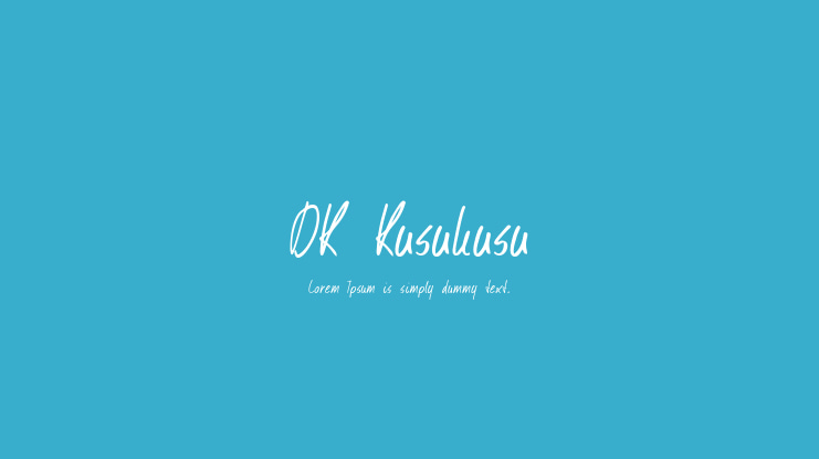 DK Kusukusu Font