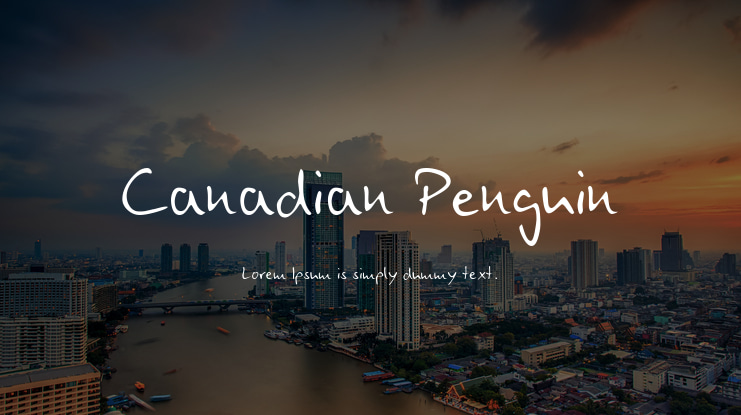Canadian Penguin Font