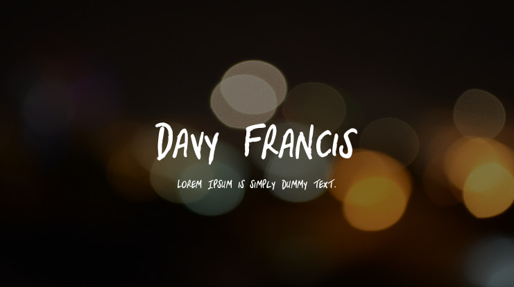 Davy Francis Font