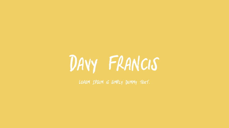 Davy Francis Font