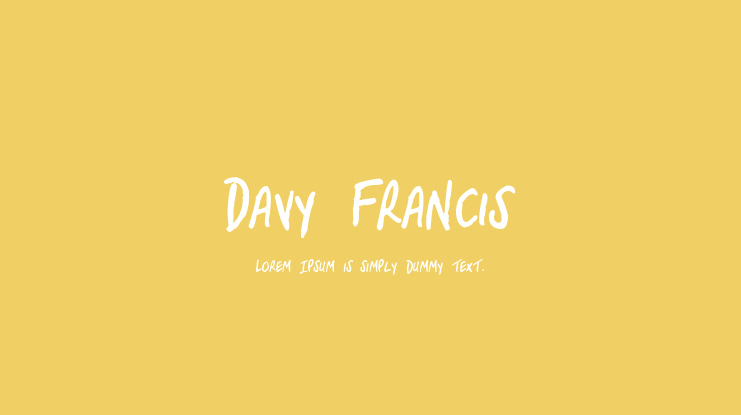 Davy Francis Font