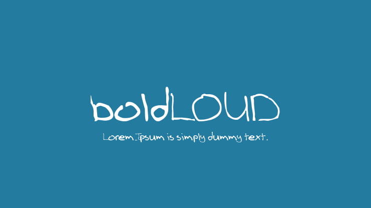 boldLOUD Font