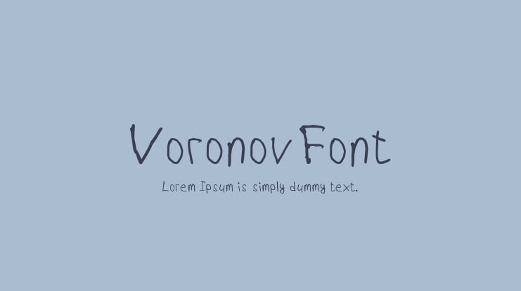 VoronovFont Font