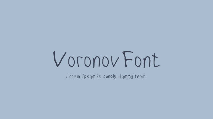 VoronovFont Font